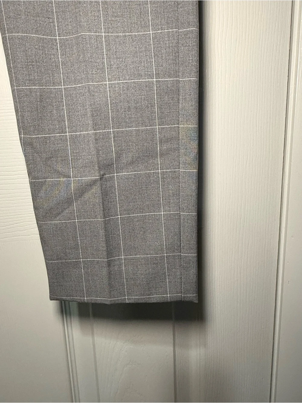 H&M Men's Gray Windowpane Dress Pants Slim Fit Size 29